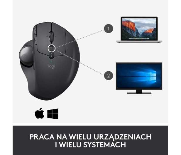LOGITECH MX Ergo 910-005179 Trackball bezprzewodowy - 388627 - zdjęcie 15